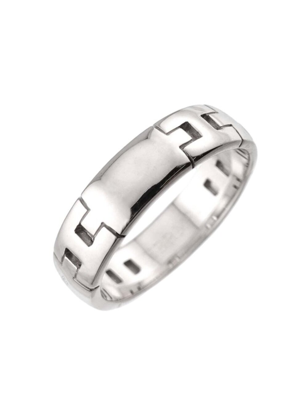 Hermes Ever Hercules 55 Ring 18k White Gold 750
